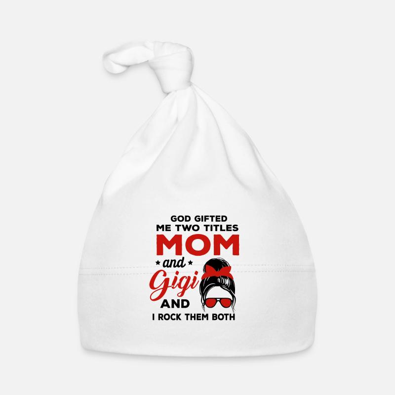 Gott schenkte mir zwei Titel Mutter und Gigi und i Baby Bio-Mütze