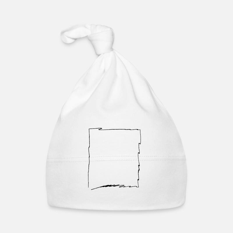 Frame Sketch Line Drawing Organic Baby Cap