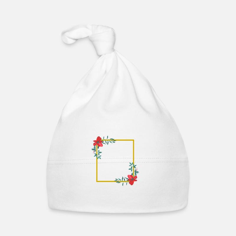 Flower Frame Organic Baby Cap