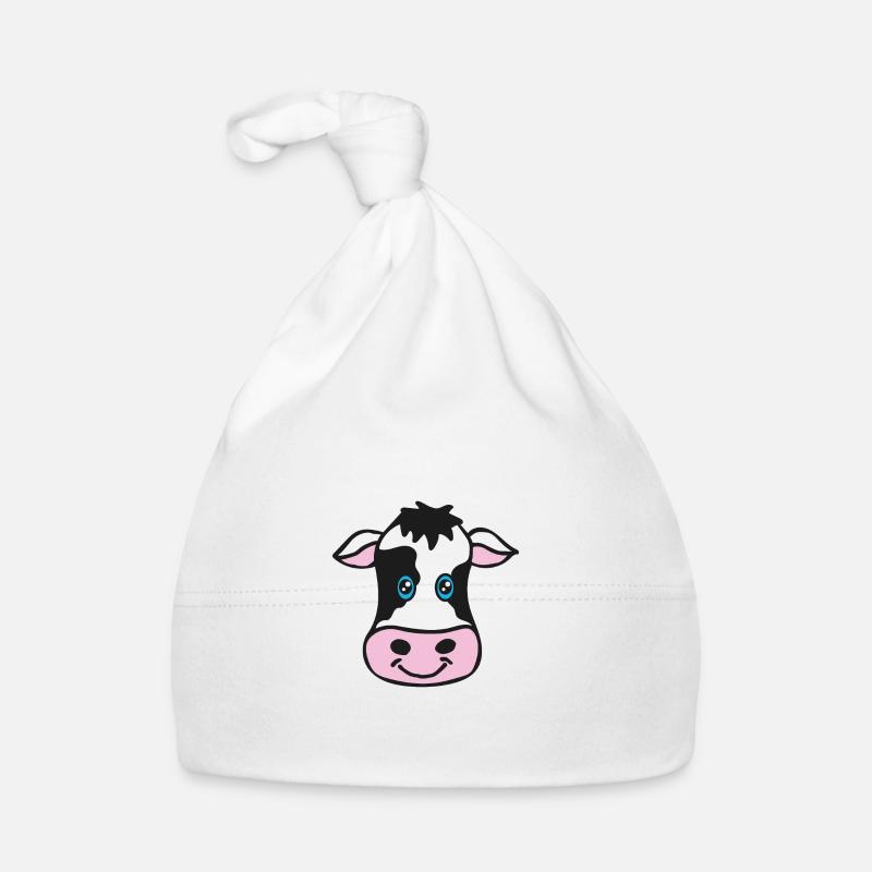 Dessin de vache Bonnet bio Bébé