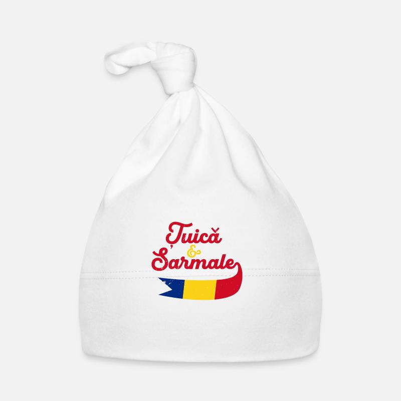 Balkans Roumanie Drapeau Voyage Roumain Bonnet bio Bébé