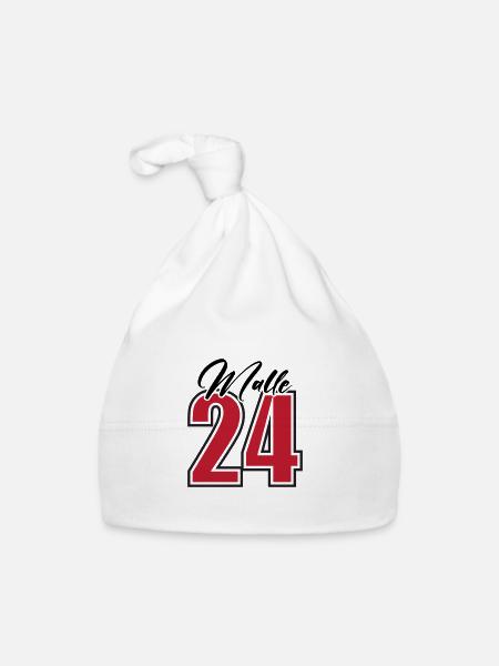 Malle 24 - Baby Bio-Mütze - Weiß - Vorne