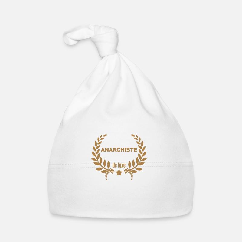 Anarchiste de luxe - Bonnet bio Bébé - blanc