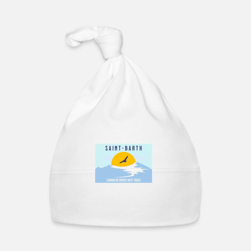 Saint-Barthélemy, Mer des Caraïbes françaises Bonnet bio Bébé