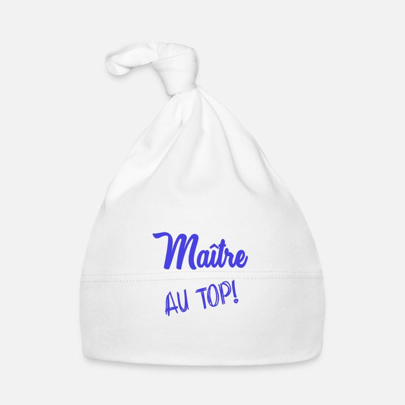 MAÎTRE. MAITRE. HUMOUR Bonnet bio Bébé