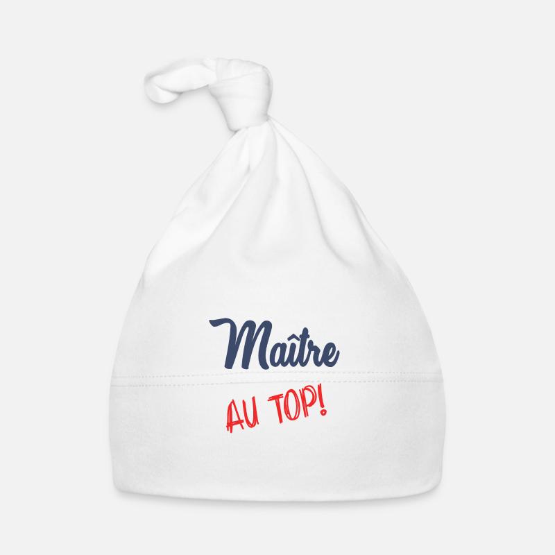 MASTER AT THE TOP Organic Baby Cap