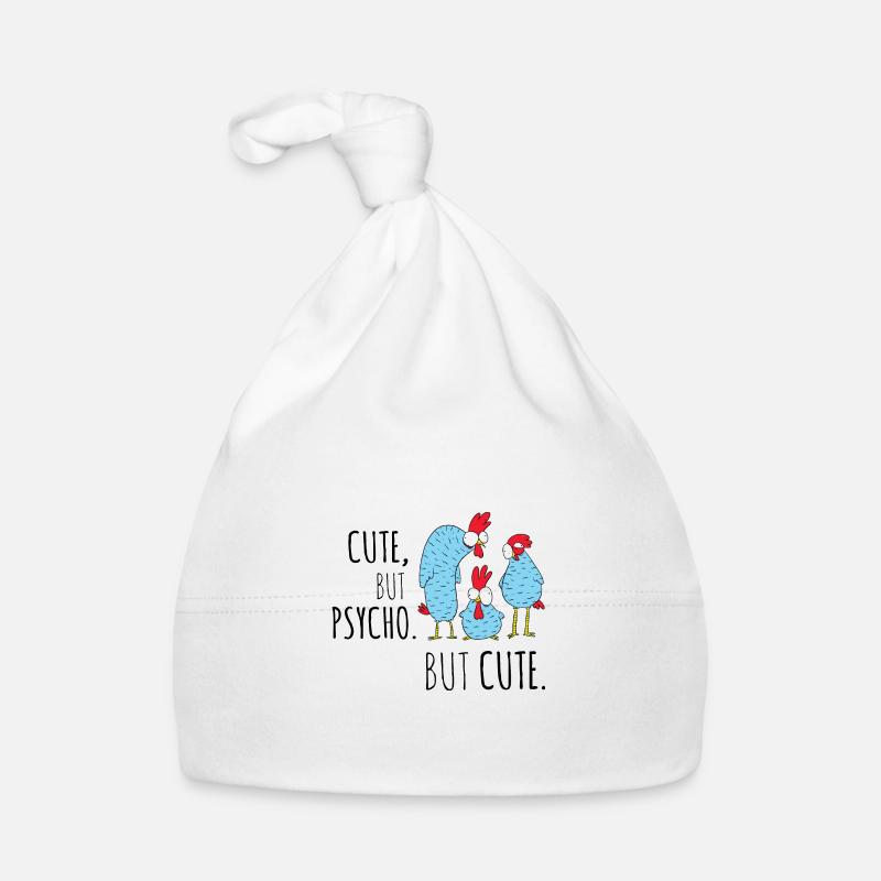 Huhn Hühner Lustiger Spruch Baby Bio-Mütze