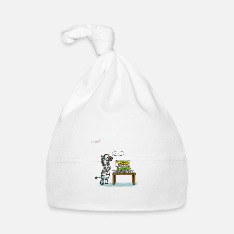 Maskotti Veggie Zebra Baby Bio-Mütze