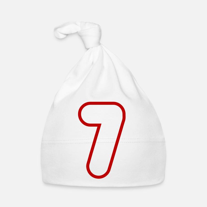 7 Number number Organic Baby Cap