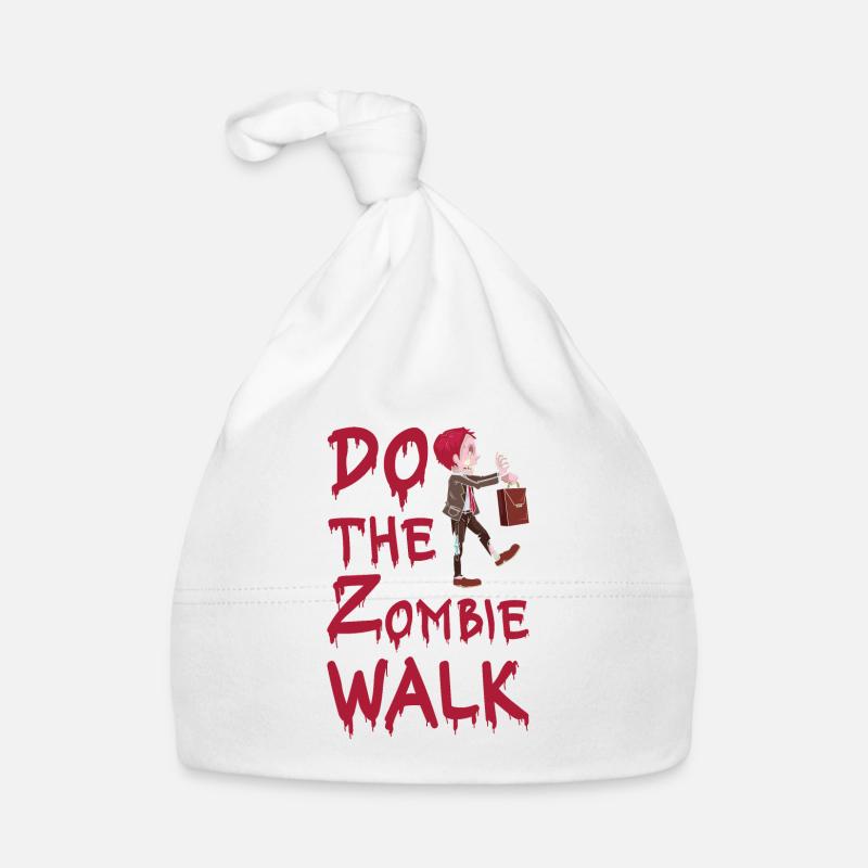 Do The Zombie Walk Horror Halloween Undead Corpse Organic Baby Cap