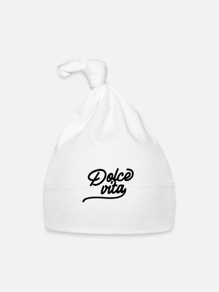 Dolce vita - Bonnet bio Bébé - blanc - Devant