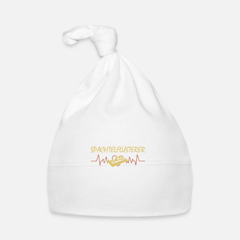 Spachtelflüsterer Kardiogramm Verputzer Gipser Baby Bio-Mütze