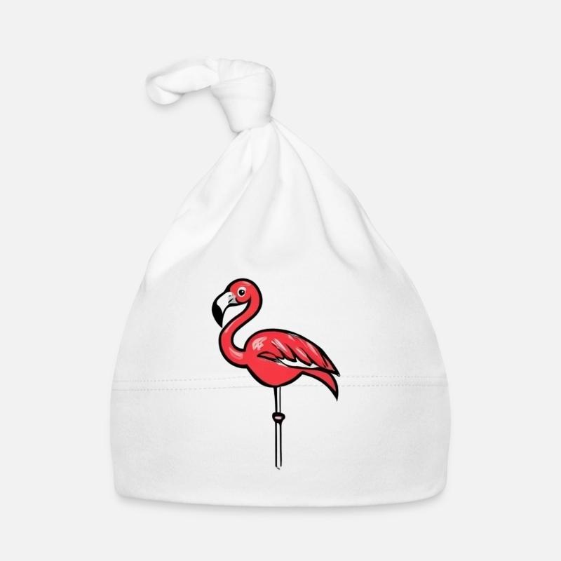 Flamingooo - Baby Bio-Mütze - Weiß