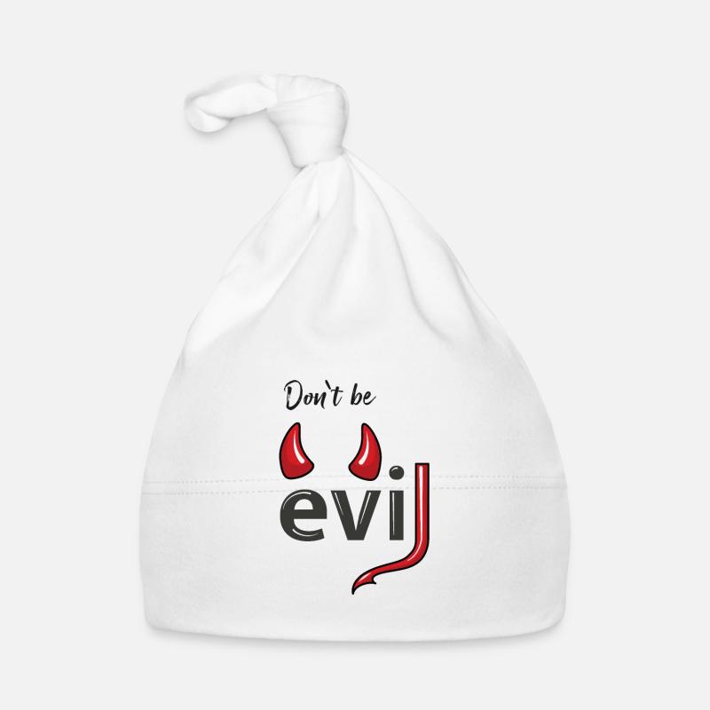 Don't be evil - Devil's Horns Organic Baby Cap