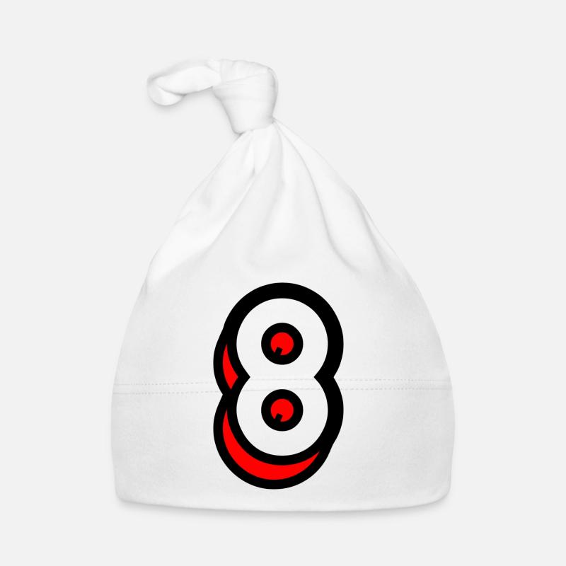 8 YEARS. 8TH ANNIVERSARY. BIRTHDAY 8 YEARS. 8 Organic Baby Cap