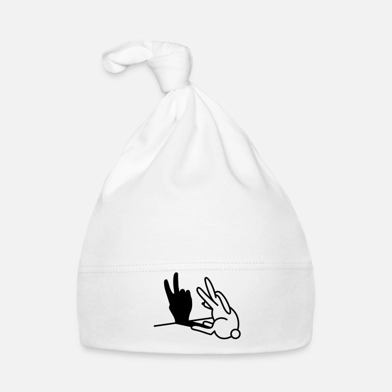 Rabbit Shadow Hand Two 2 Years Birthday V Organic Baby Cap