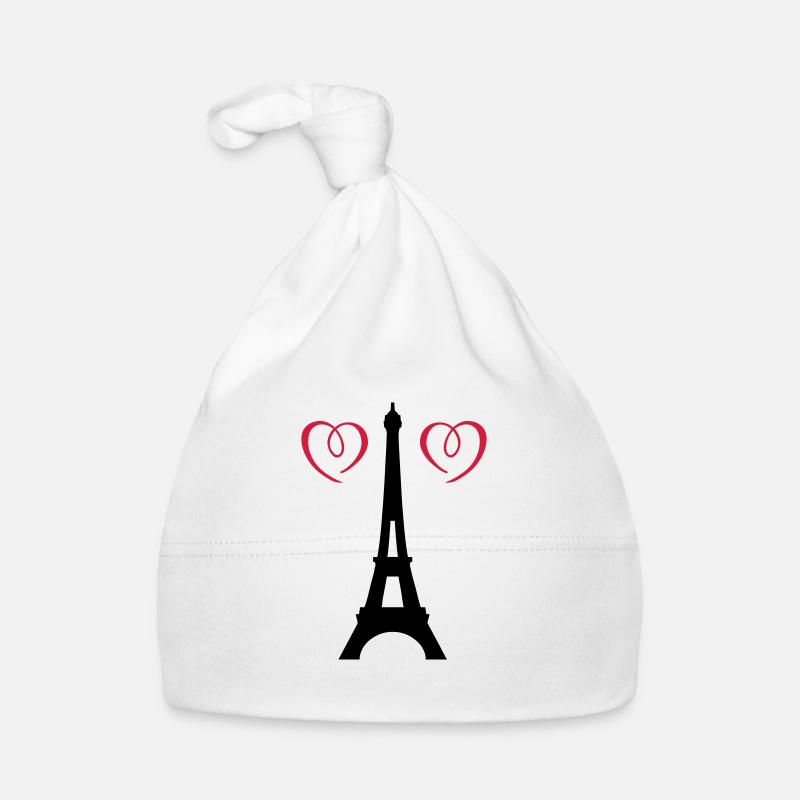 eiffel tower love Baby Bio-Mütze