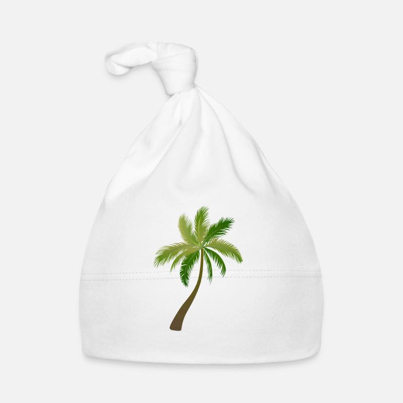 palm tree palm trees 23053 S Organic Baby Cap