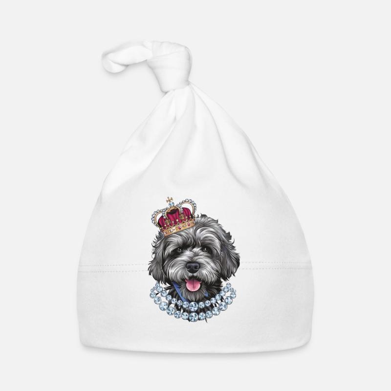 Lagotto Romagnolo with crown Organic Baby Cap