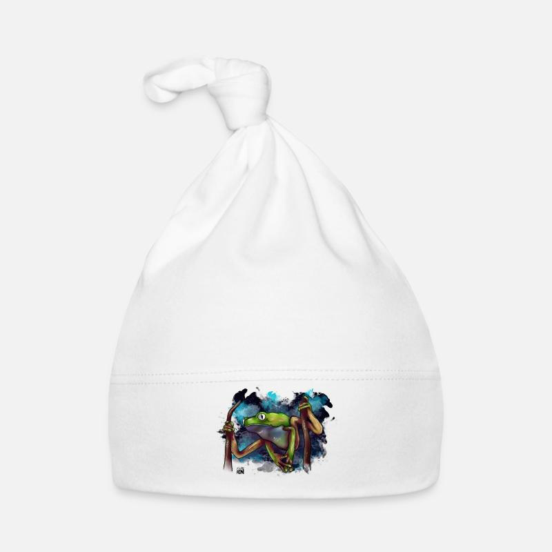 Frog Split Organic Baby Cap