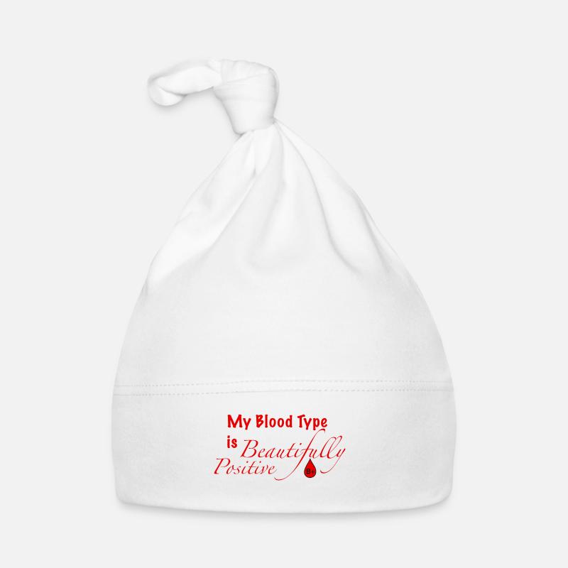 Blood Type B+ Organic Baby Cap