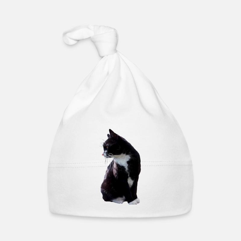 Chat, chaton, design, graphisme, réel, réaliste Bonnet bio Bébé