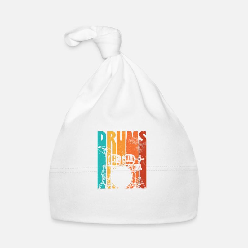 Schlagzeuger Drums | Schlagzeug Drummer Geschenk Baby Bio-Mütze