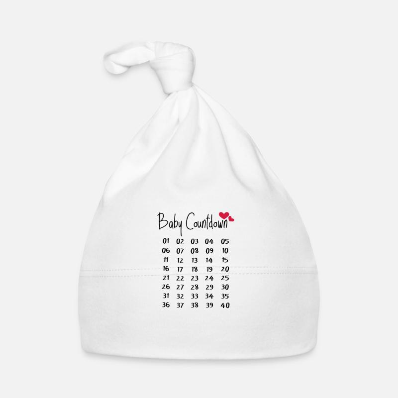 Bébé Compte à rebours Semaines de grossesse Bonnet bio Bébé