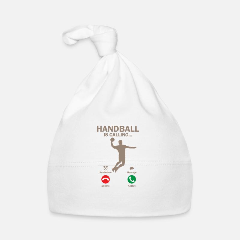 Handball is calling Trainer Hobby Sport Geschenk Baby Bio-Mütze
