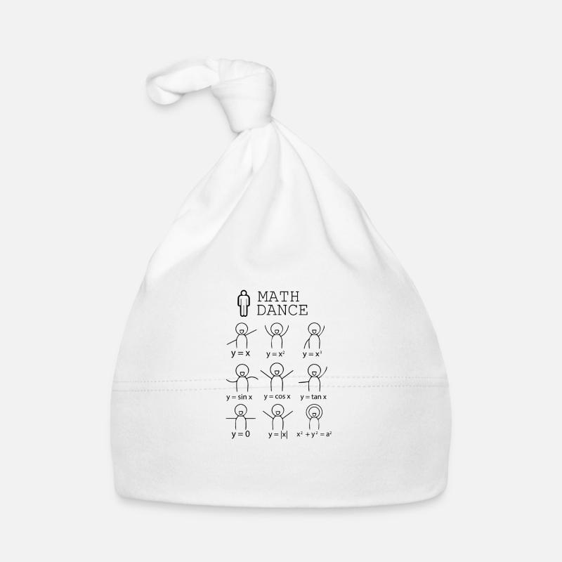 Math dance Schule Geschenk Formel Beruf - Baby Bio-Mütze - Weiß