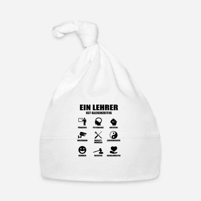 Ein lehrer Student Schule Geschenk Professor Baby Bio-Mütze
