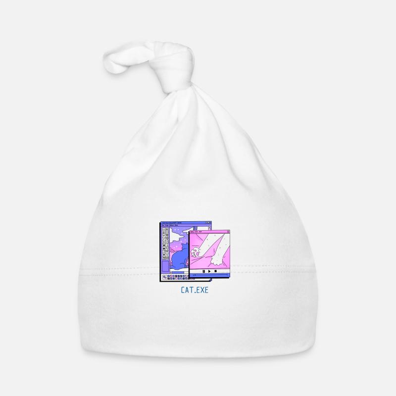 .EXE CAT - Bonnet bio Bébé - blanc
