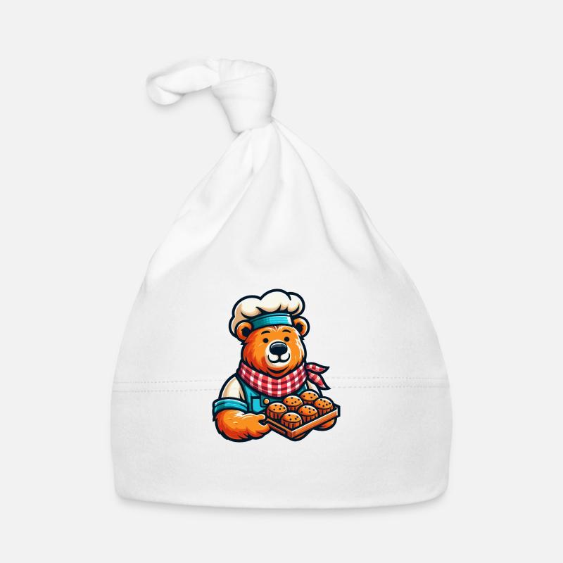 Baking Bear Organic Baby Cap