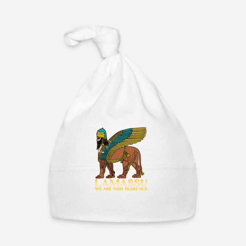 Lamassu Mesopotamien Babylon Gottheit Antik Baby Bio-Mütze