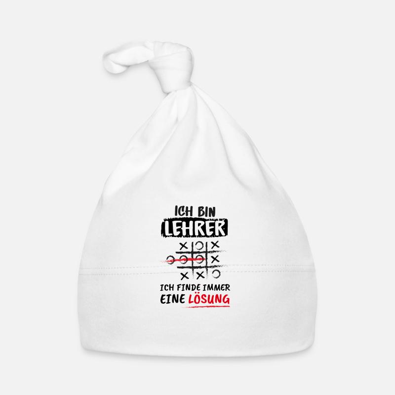 I'm a teacher I always find a solution, saying Organic Baby Cap