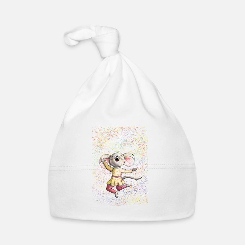 Konfetti Maus Baby Bio-Mütze