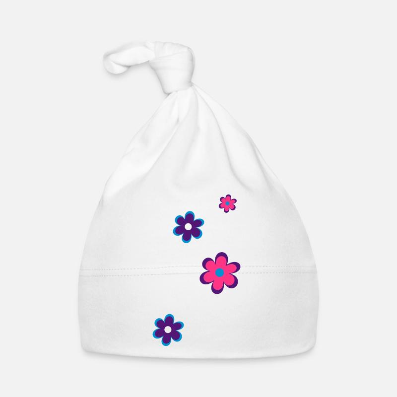 Blumen Baby Bio-Mütze