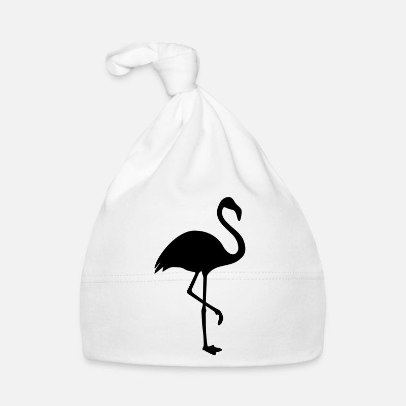Flamingo Silhouette Trend Baby Bio-Mütze