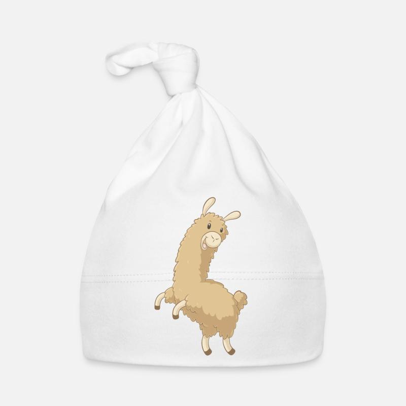 Sauter alpaca Comic - Bonnet bio Bébé - blanc