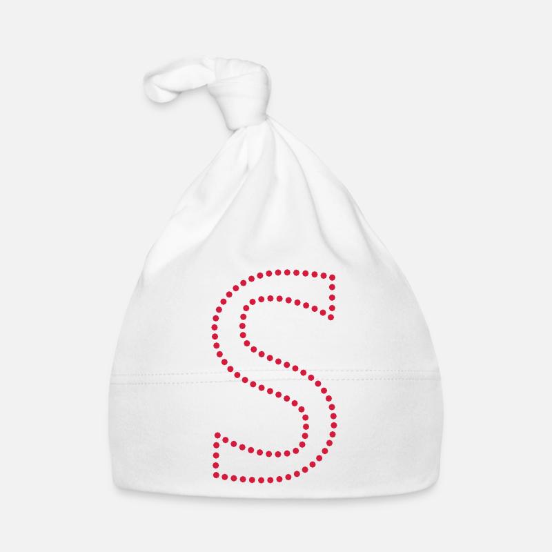 Lettre S / lettre S (points, 1c) Bonnet bio Bébé
