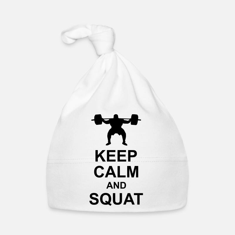 Keep Calm and Squat Baby Bio-Mütze