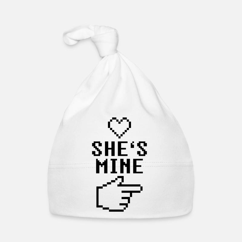 She's Mine 8-Bit Organic Baby Cap