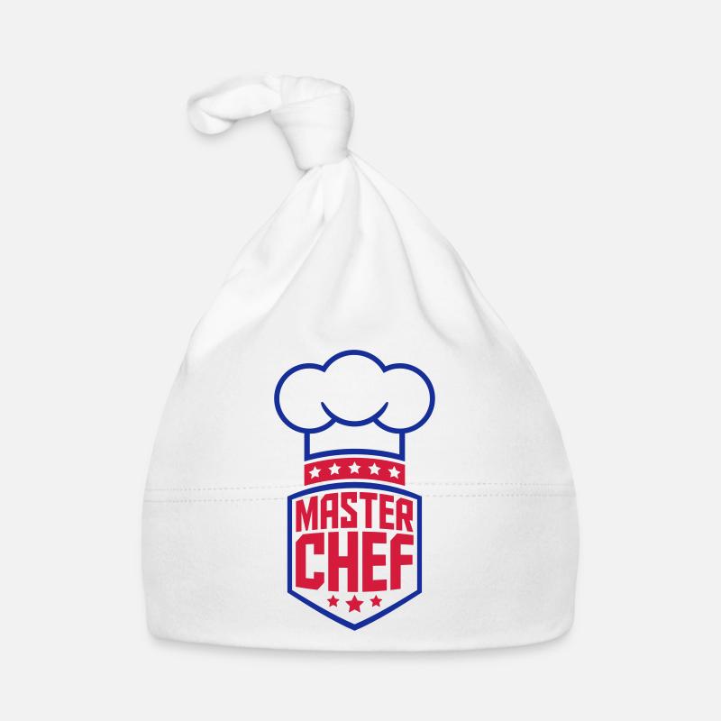 Cool Master Star Chef Logo - Organic Baby Cap - white