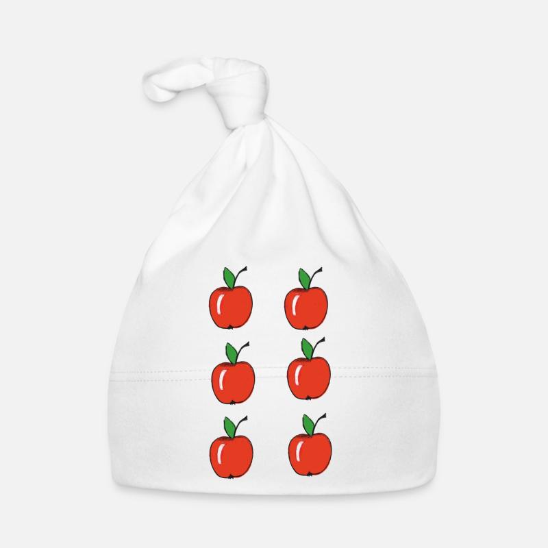 apples Äpfel Baby Bio-Mütze