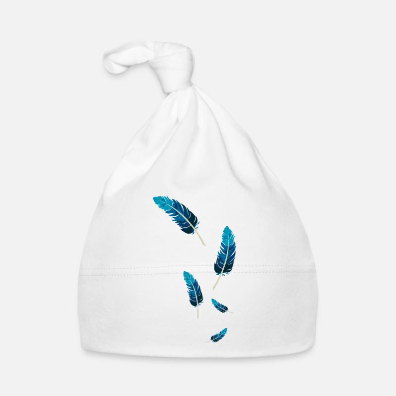 Plumes Bleues Bonnet bio Bébé