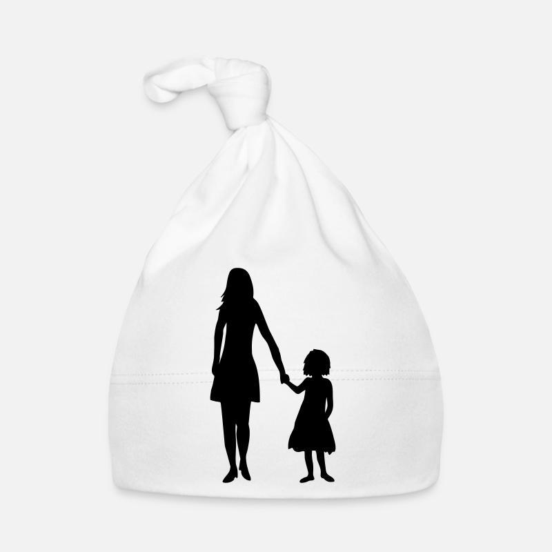 Mädchen Familie Mama Baby Bio-Mütze