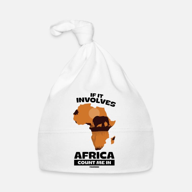 If It Involves Africa Count Me In Baby Bio-Mütze