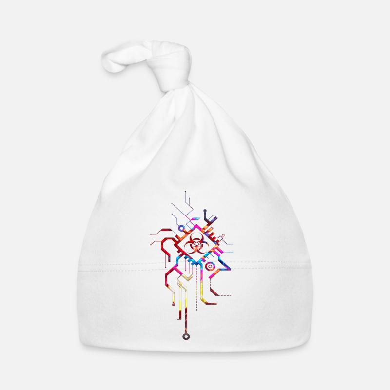 Hacking hackers hacker computer malware esport trojan Organic Baby Cap