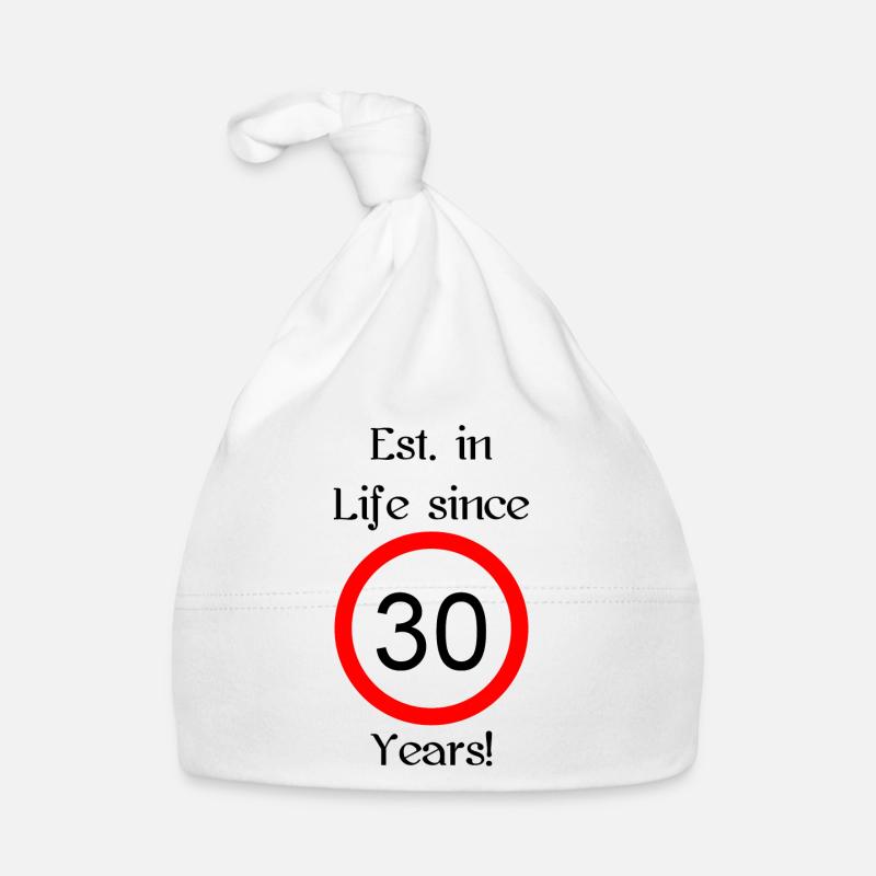 est i l 30 script black engl Baby Bio-Mütze