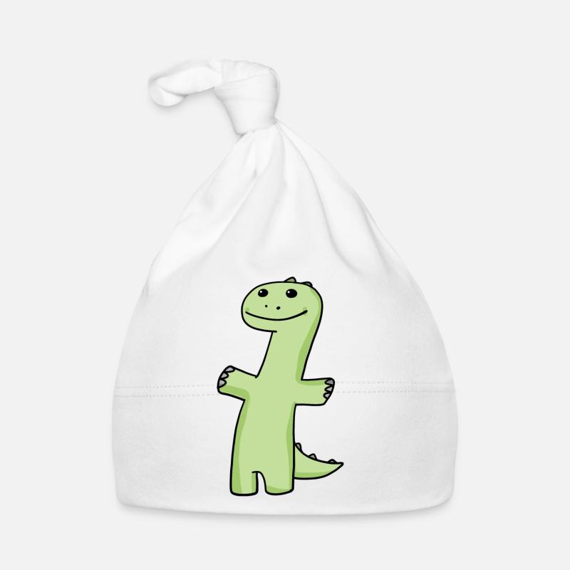 Vert dinosaure Bonnet bio Bébé
